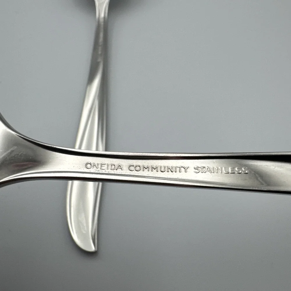 Oneida Community Atomic Twin Star Stainless Serving Set VTG
